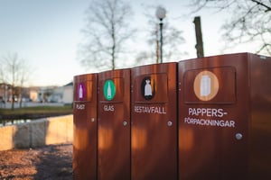 Sortering av avfall inför transport med fossilfria renhållningsfordon